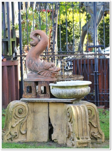 Wasserspeier fontäne brunnen - fontäne,